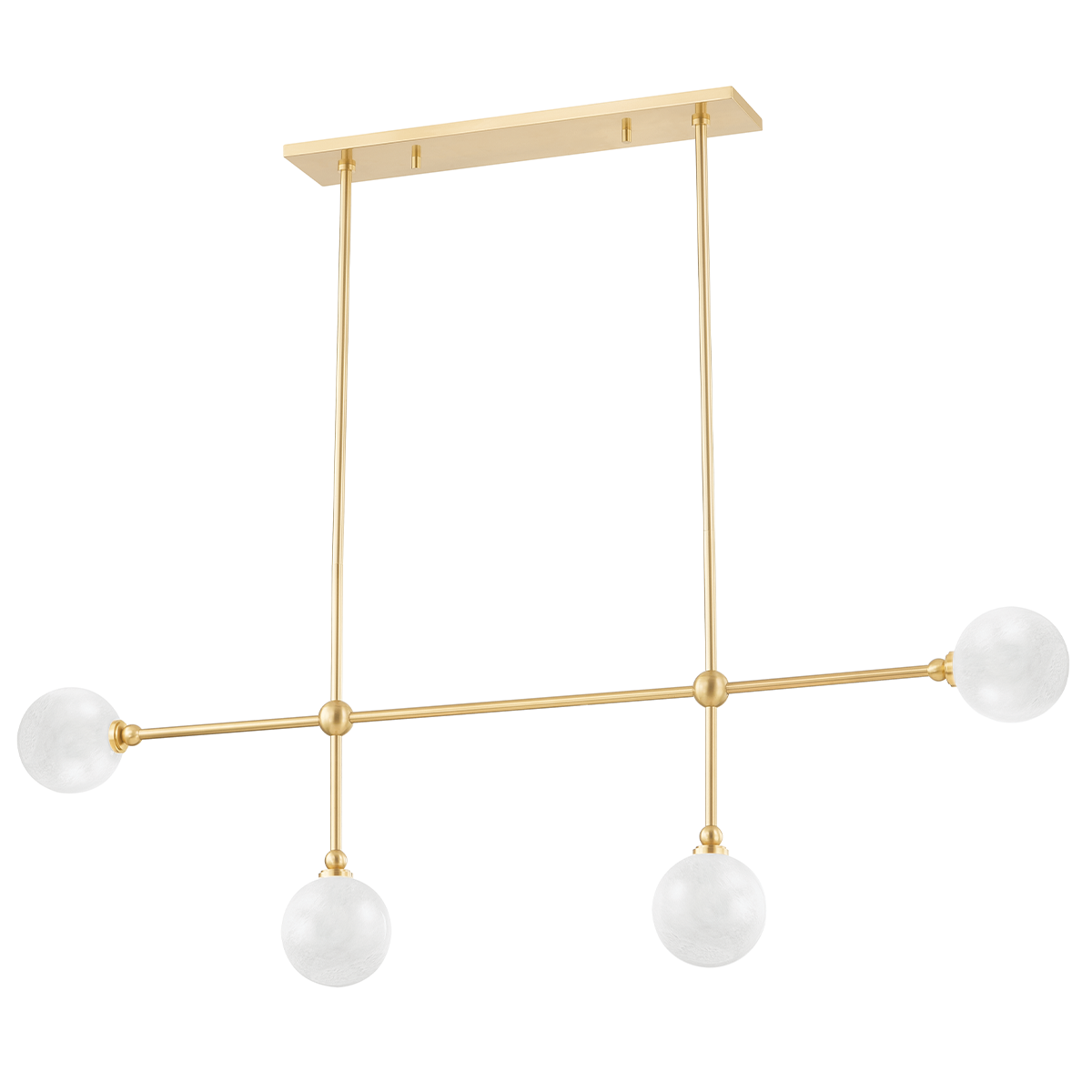 Andrews Linear with Aged Brass Finish