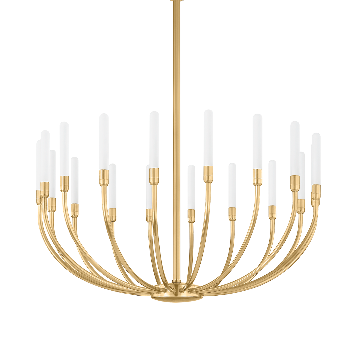 AMALTHEA Chandelier In Vintage Brass Finish