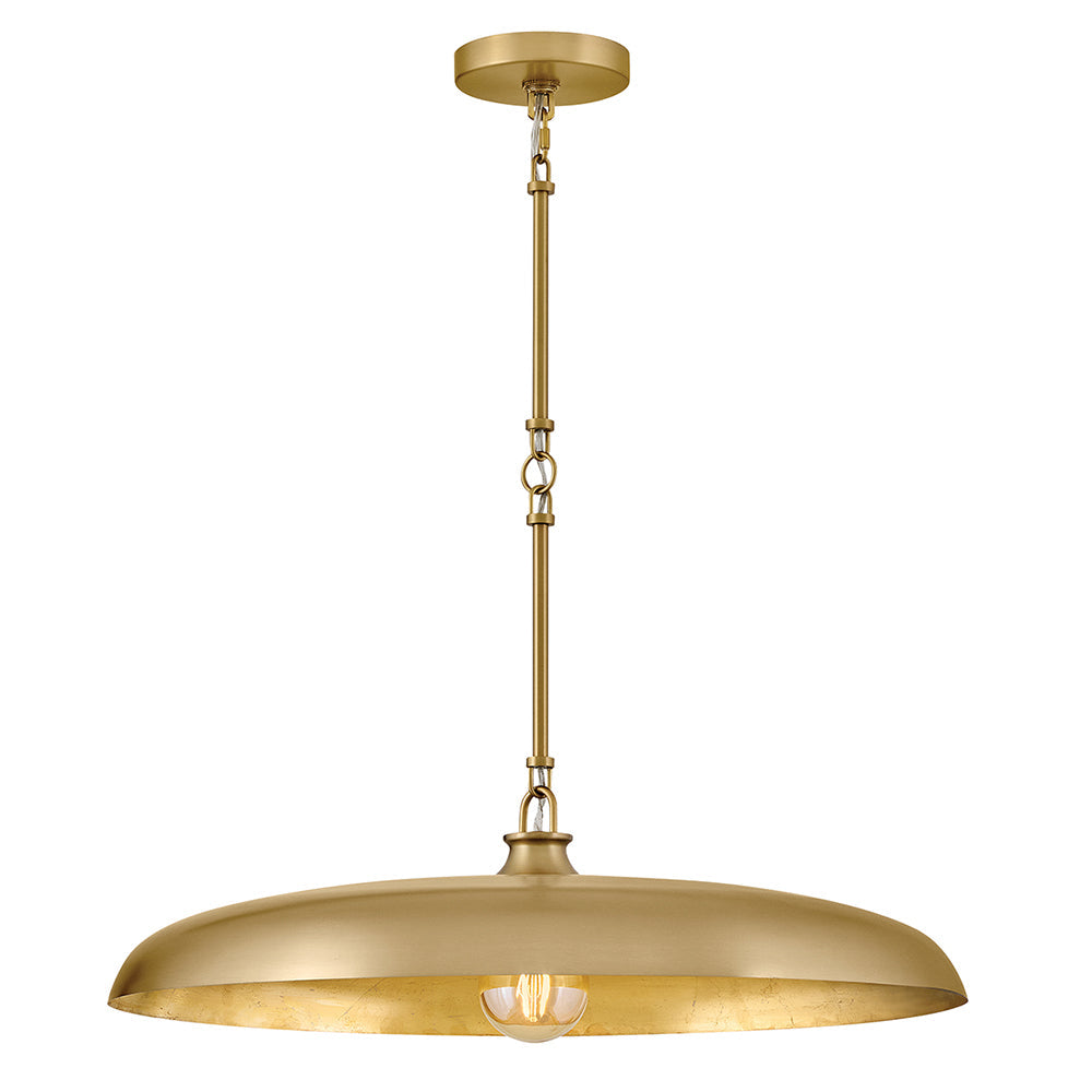 Sadie Medium Dome Chandelier In Light Brass Finish