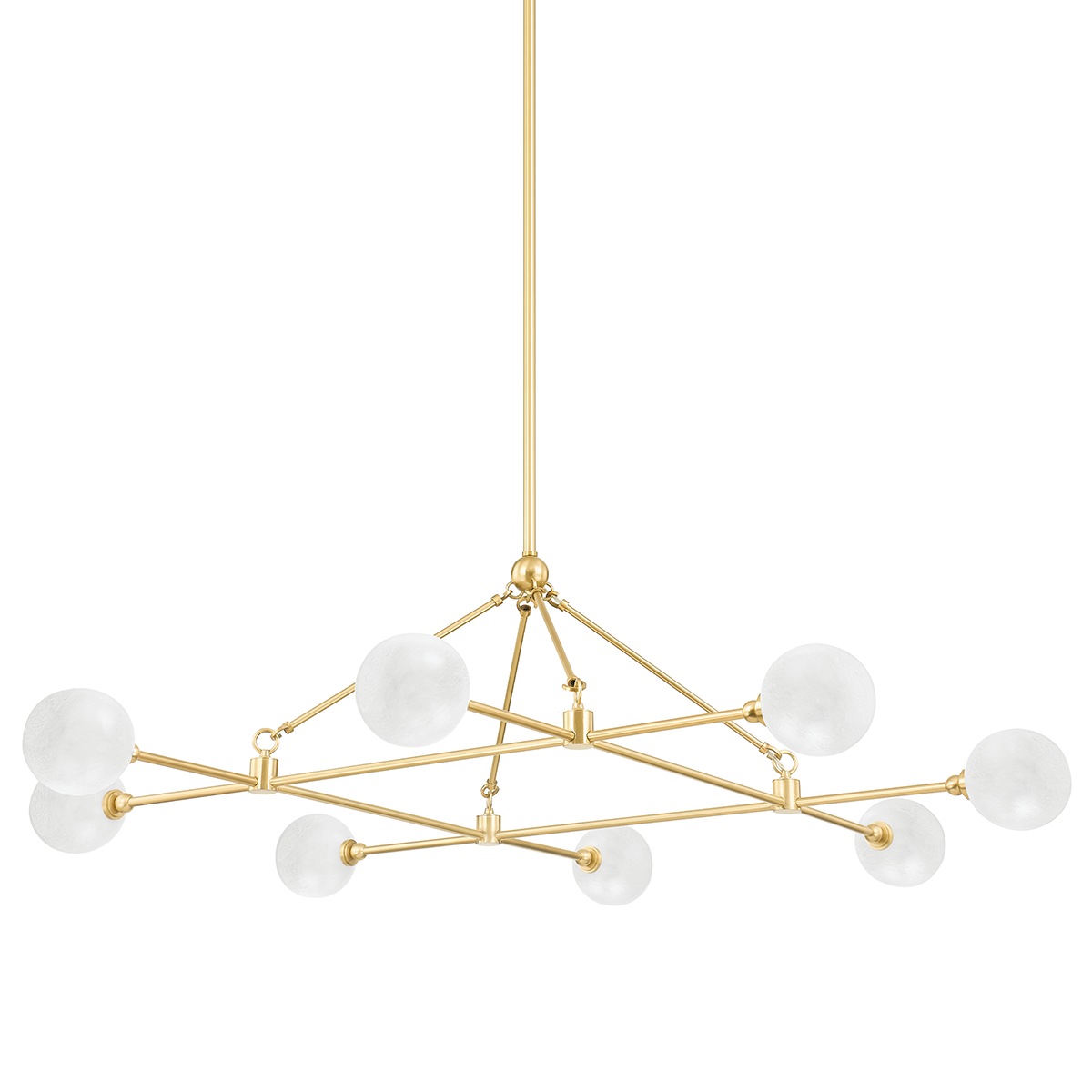Andrews Chandelier with Aged Brass Finish