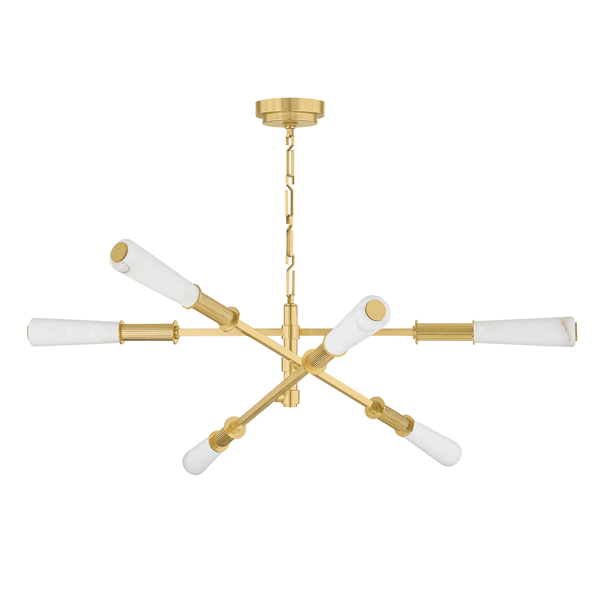 DASHIELL Chandelier In VINTAGE POLISHED BRASS Finish