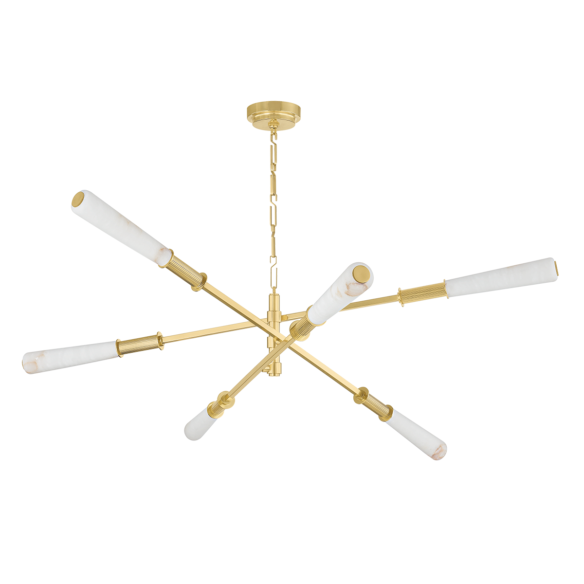 DASHIELL Chandelier In VINTAGE POLISHED BRASS Finish