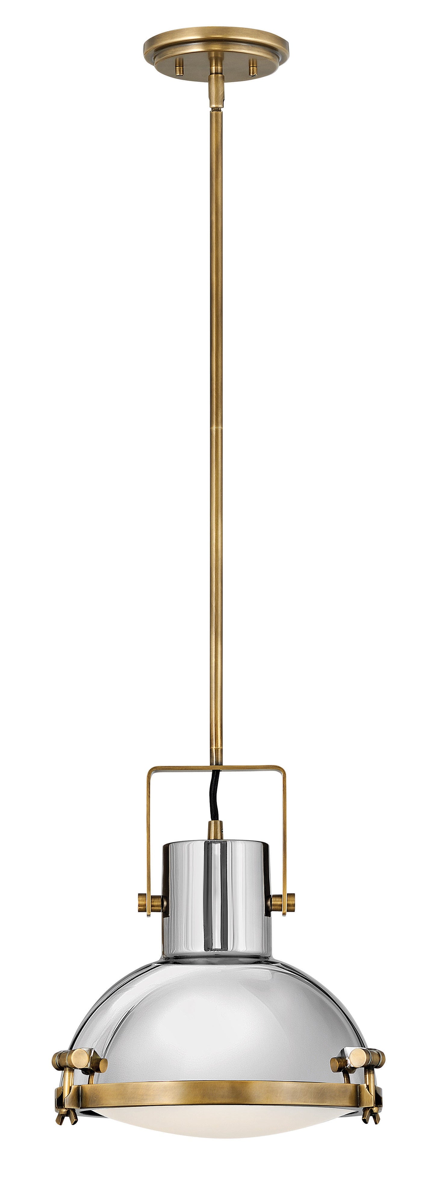 Nautique Medium Pendant In Light Brass Finish