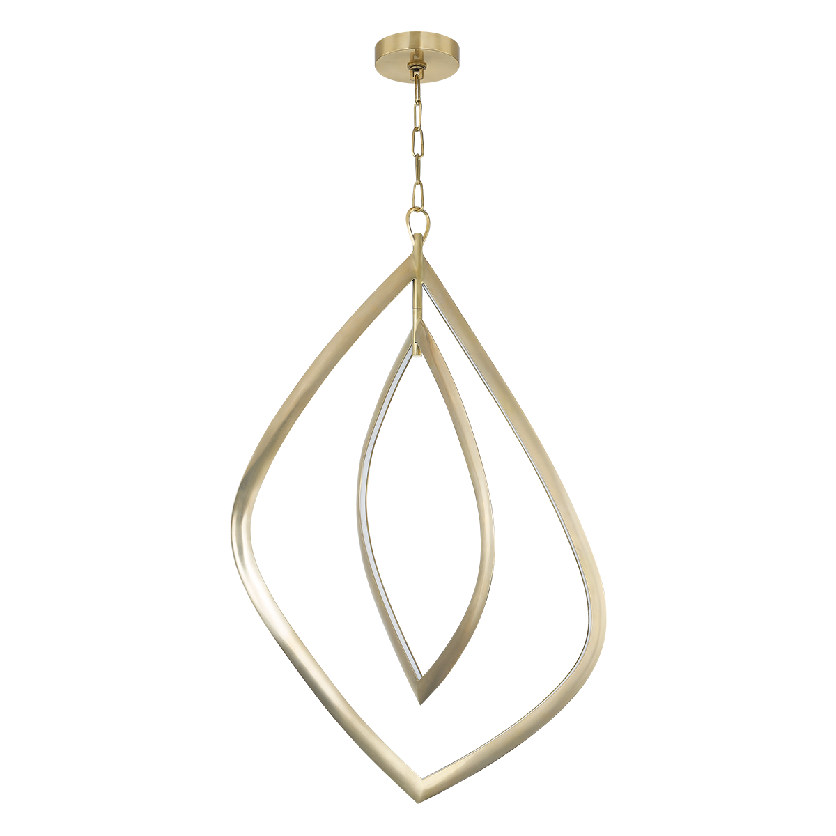 ARLES Chandelier In VINTAGE BRASS Finish