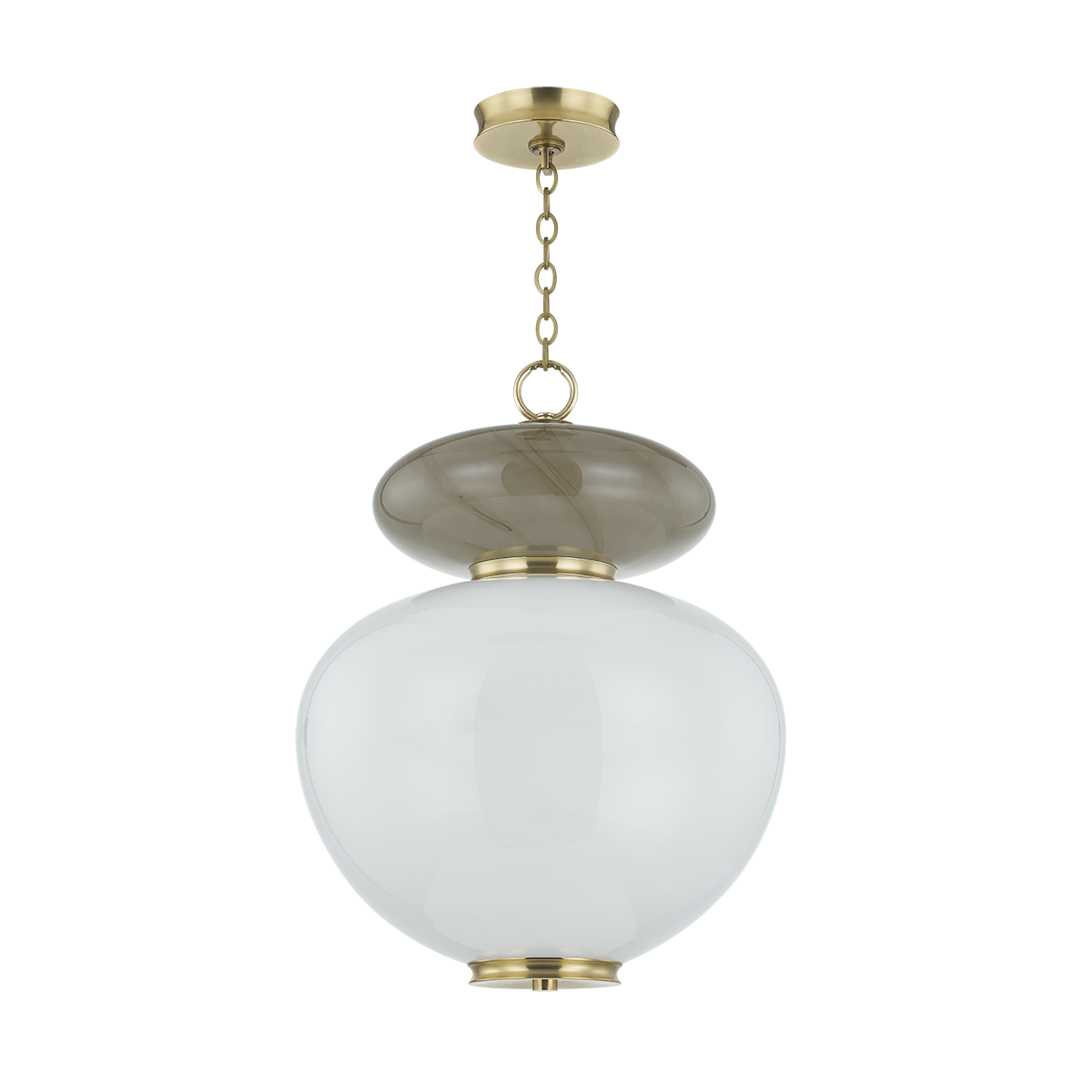 SYROS Pendant In VINTAGE BRASS Finish