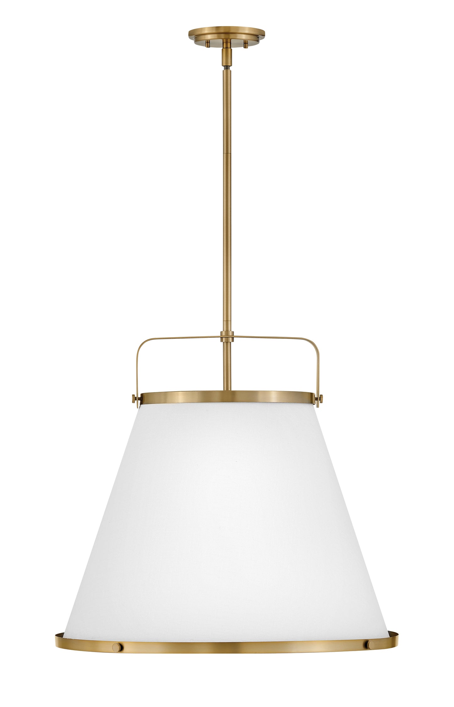 Lexi Medium Drum Chandelier In Light Brass Finish