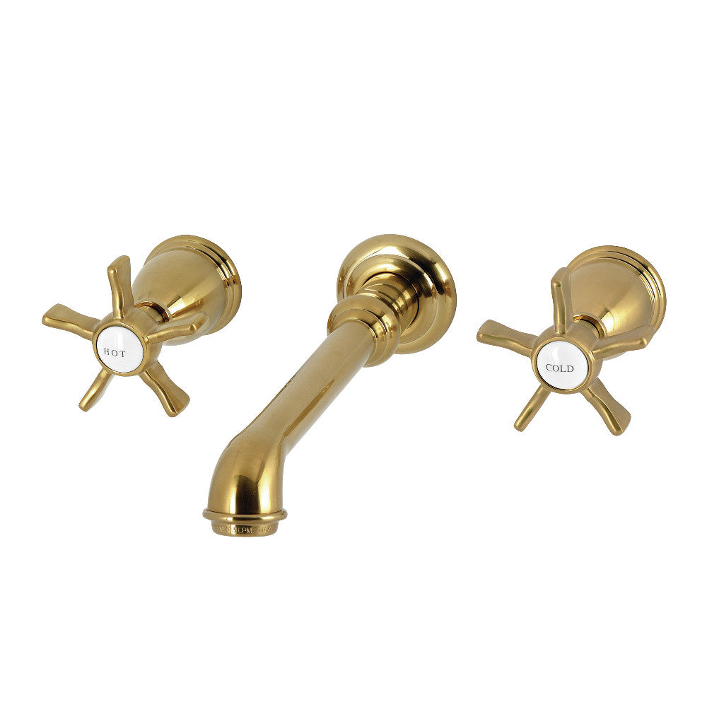 Hamilton Wall-Mount Bathroom Faucet in Brushed Brass