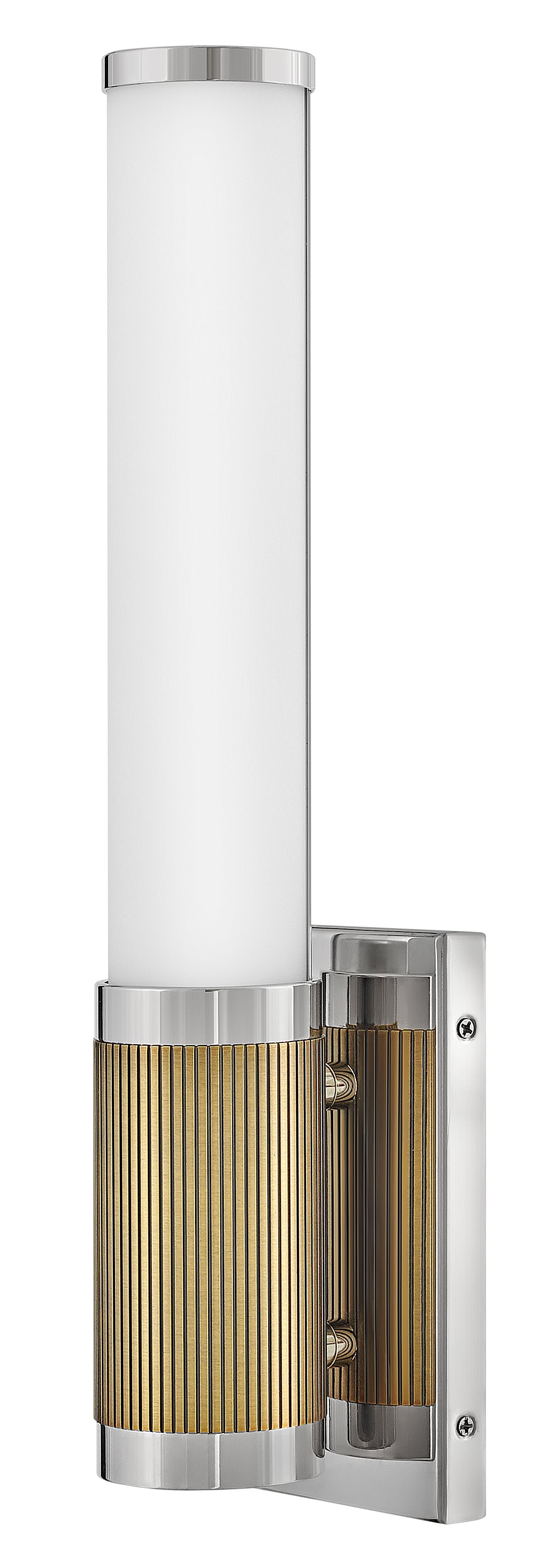 Zevi Medium LED Sconce In Polished Nickel Finish