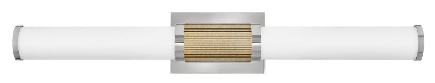 Zevi Large LED Vanity In Polished Nickel Finish