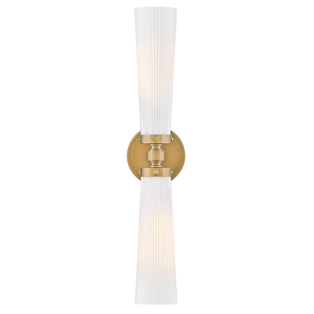 Jude Medium Two Light Vanity In Light Brass Finish