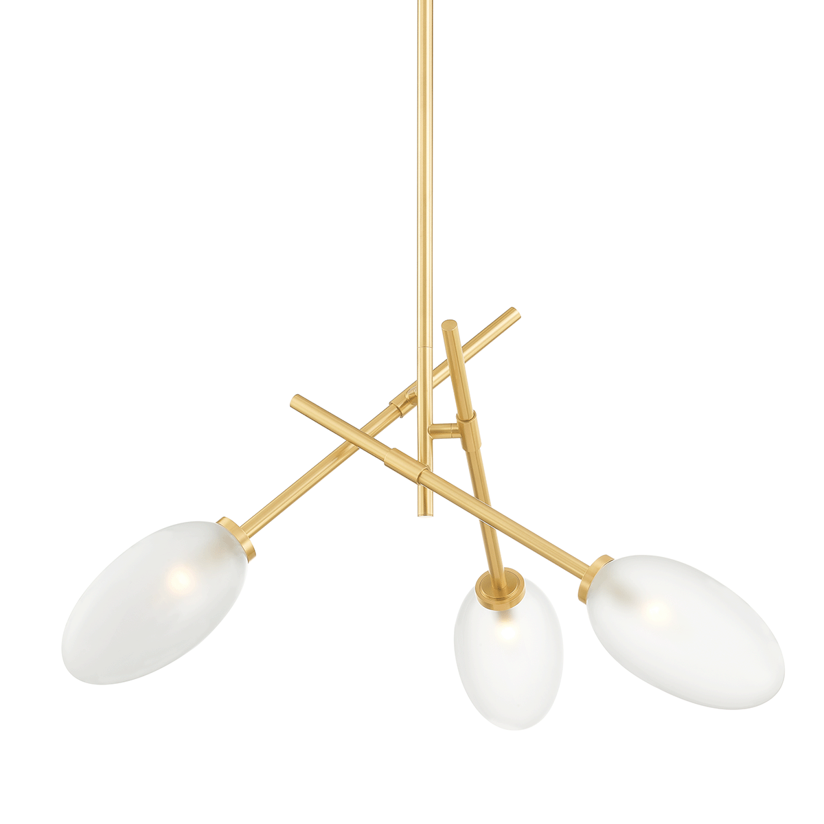 Alberton Chandelier with Aged Brass Finish