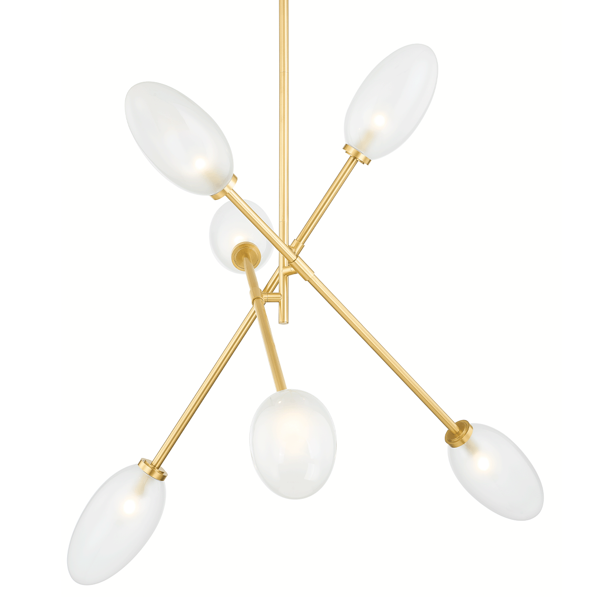 Alberton Chandelier with Aged Brass Finish