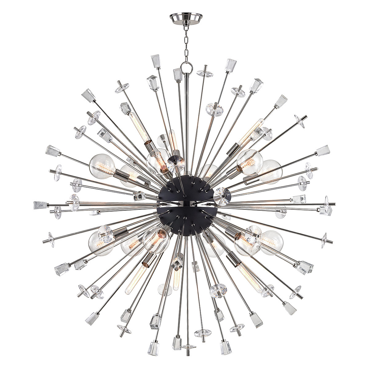 Liberty Chandelier with Polished Nickel Finish