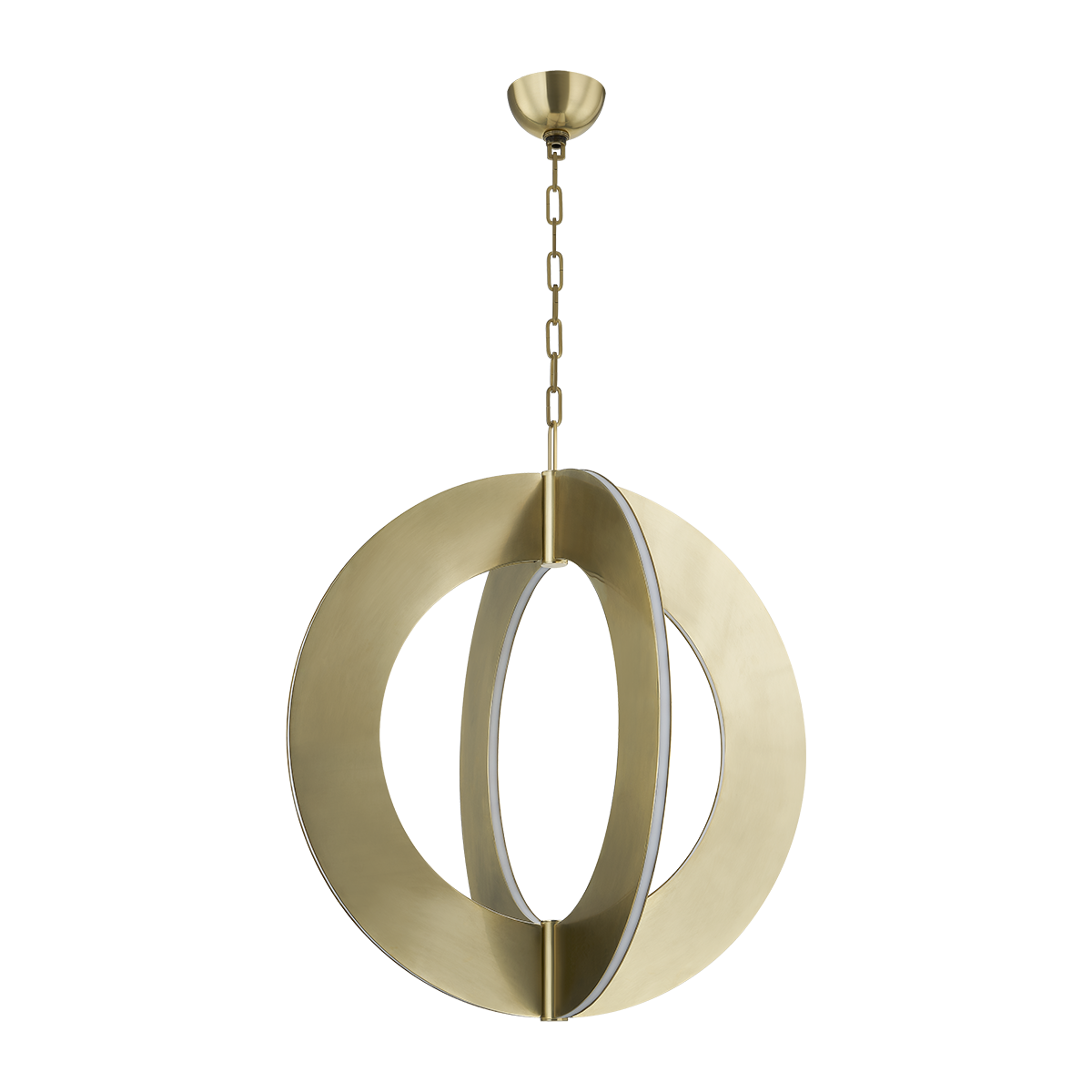 SAMOS Chandelier In VINTAGE BRASS Finish