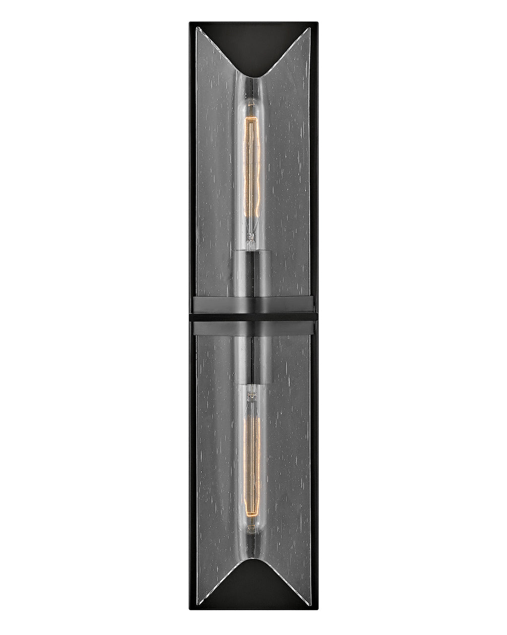 Astoria Large Two Light Vanity In Black Finish