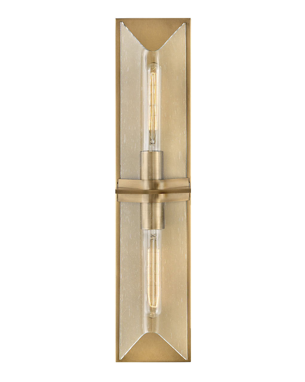 Astoria Large Two Light Vanity In Light Brass Finish