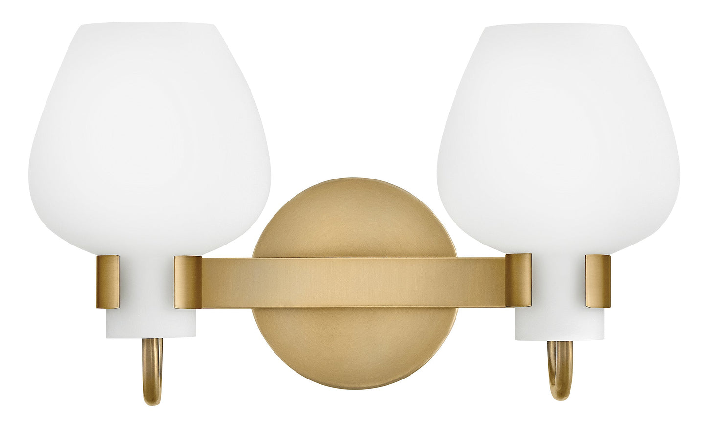 Sylvie Small Vanity In Light Brass Finish