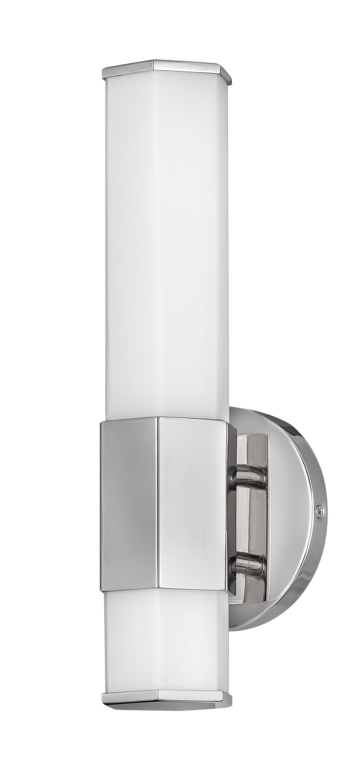 Facet Medium LED Sconce In Polished Nickel Finish