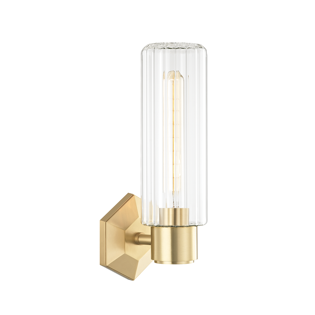 Roebling Wall Sconce with Aged Brass Finish