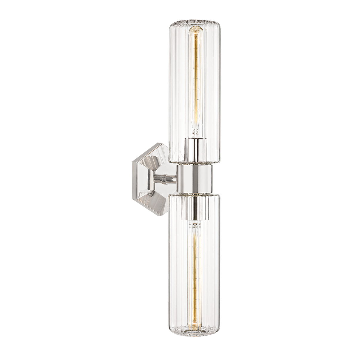 Roebling Wall Sconce with Polished Nickel Finish