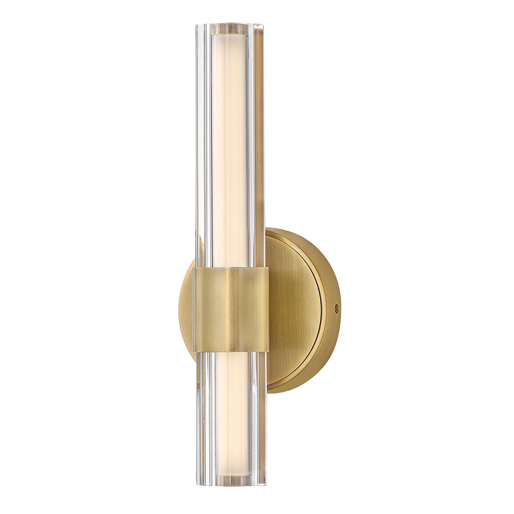Georgette Medium LED Sconce In Light Brass Finish