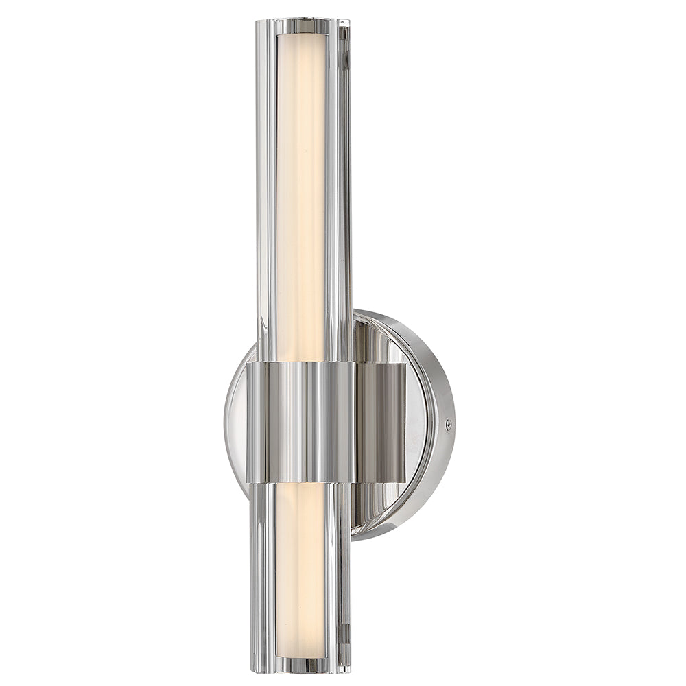 Georgette Medium LED Sconce In Polished Nickel Finish