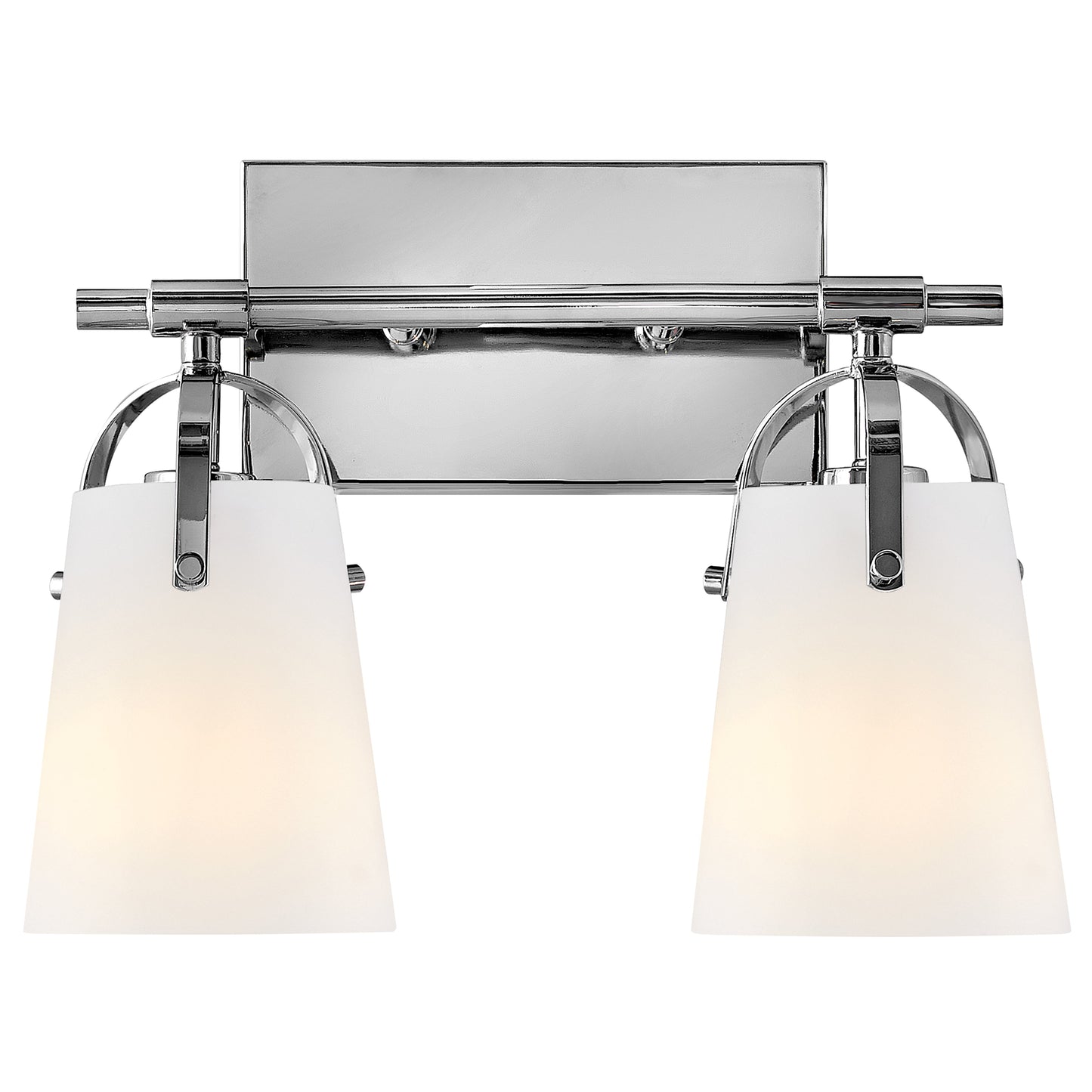 Foster Small Two Light Vanity In Chrome Finish