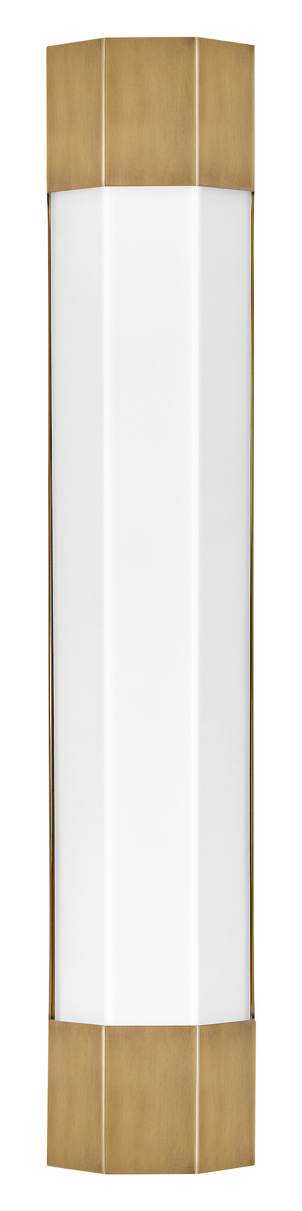Facet Large Sconce In Light Brass Finish
