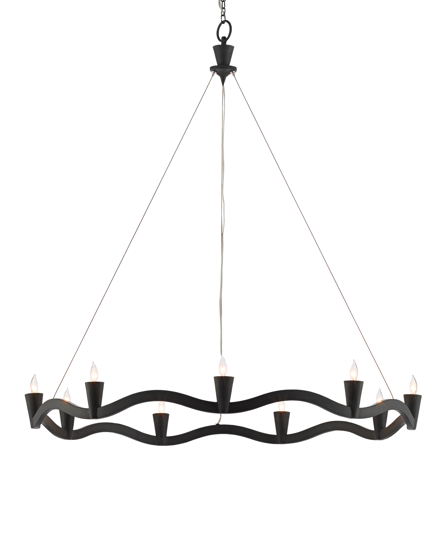Serpentina Black Chandelier