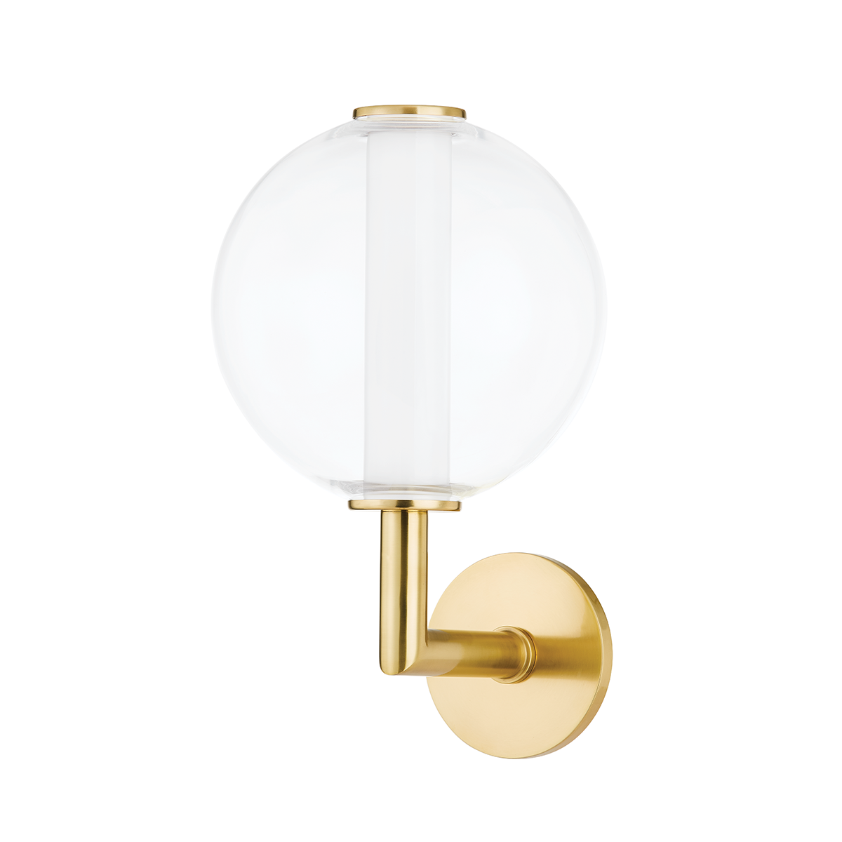 RICHFORD Wall Sconce with Aged Brass Finish
