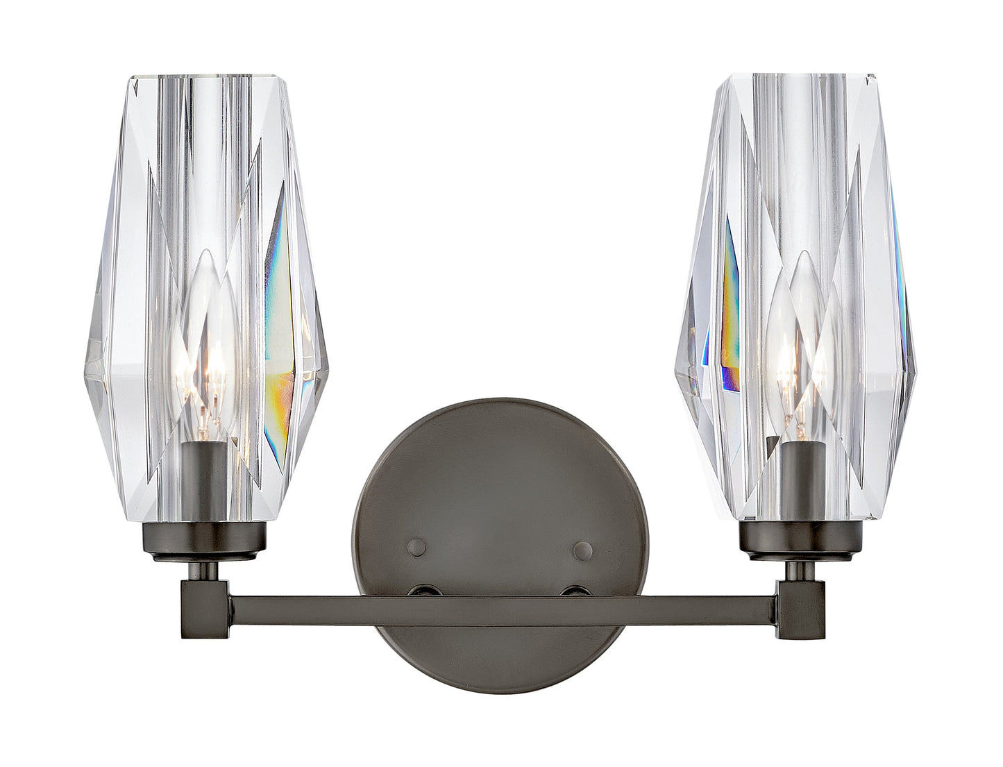 Ana Small Two Light Vanity In Black Finish