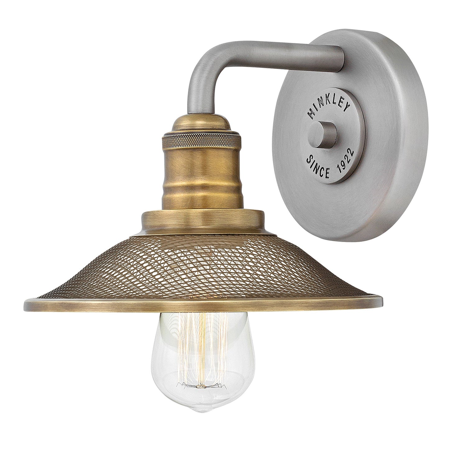 Rigby Small Single Light Vanity In Brushed Nickel Finish