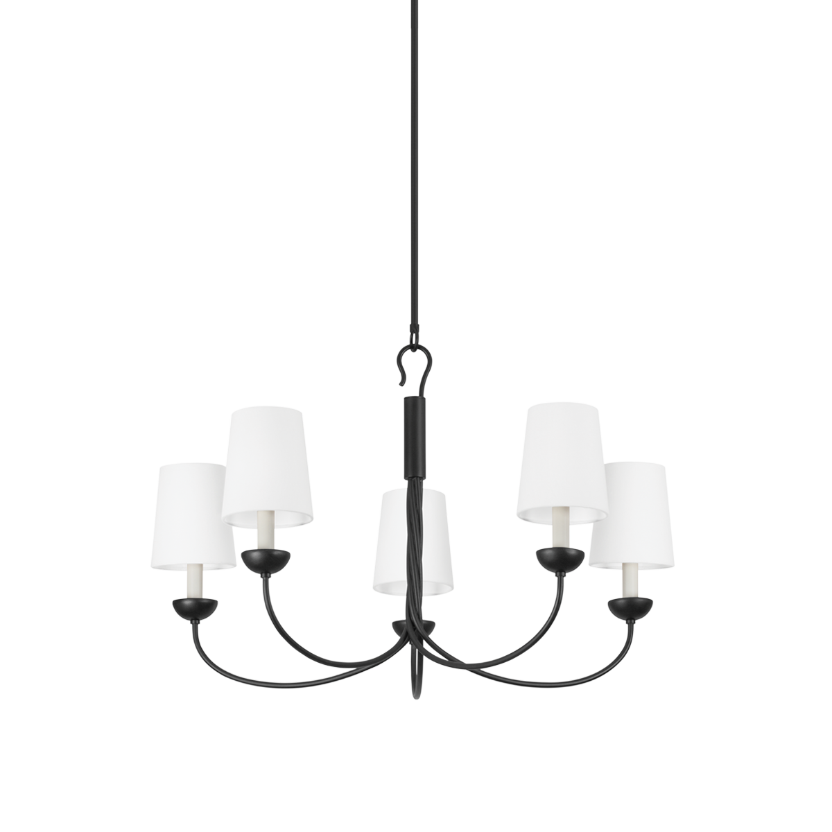 MONTPELIER Chandelier with Aged Iron Finish