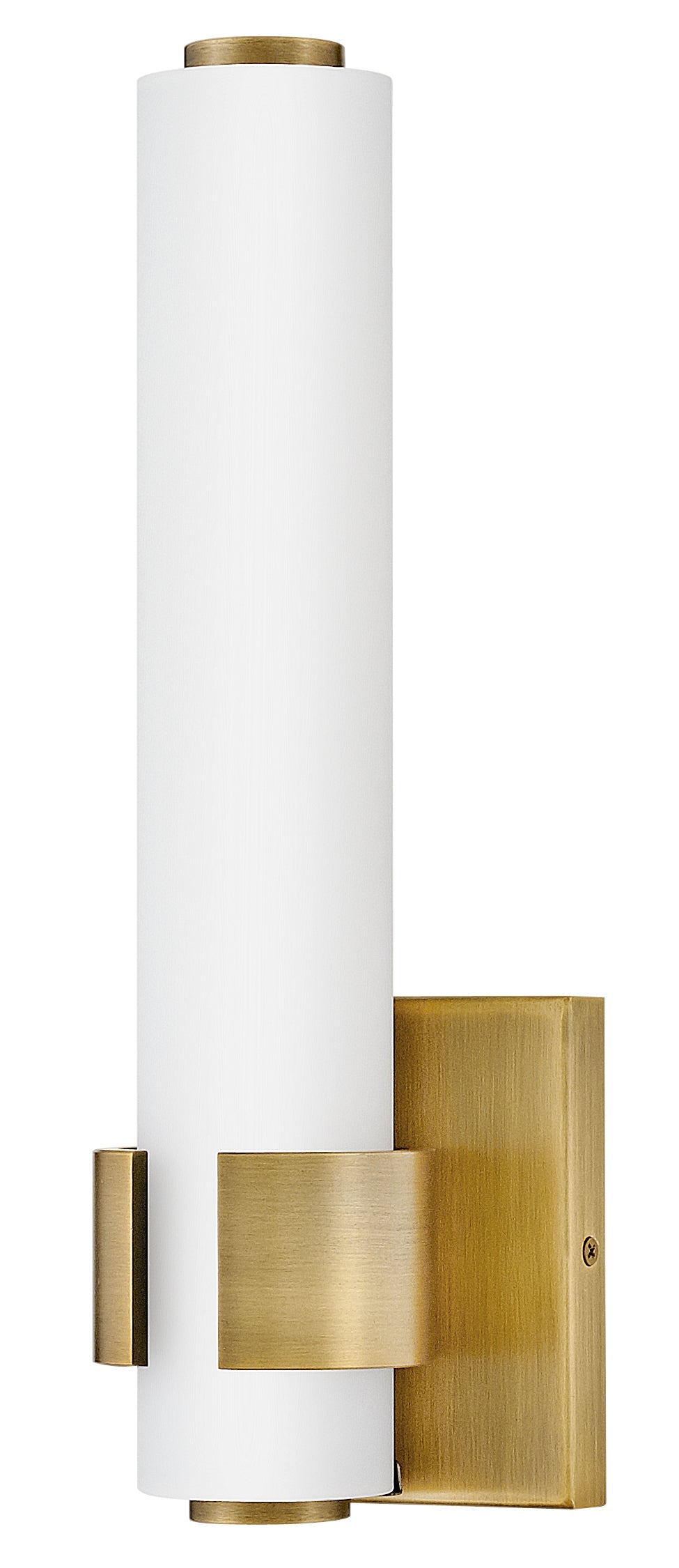 Aiden Medium LED Sconce In Light Brass Finish