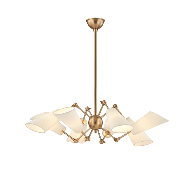 Buckingham Chandelier with Aged Brass Finish