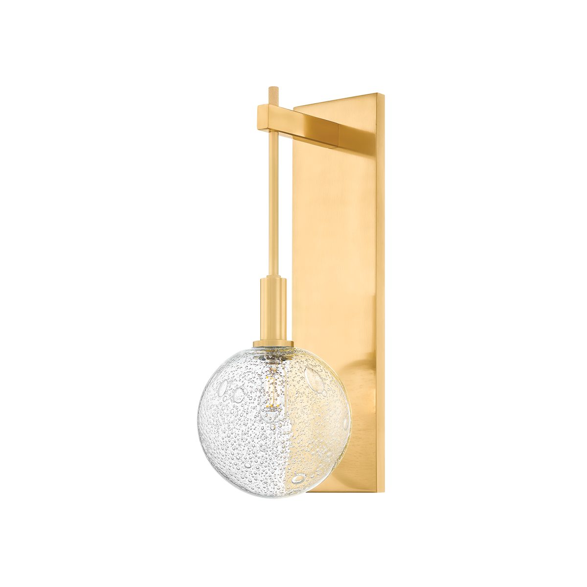 ONTEORA Wall Sconce with Aged Brass Finish
