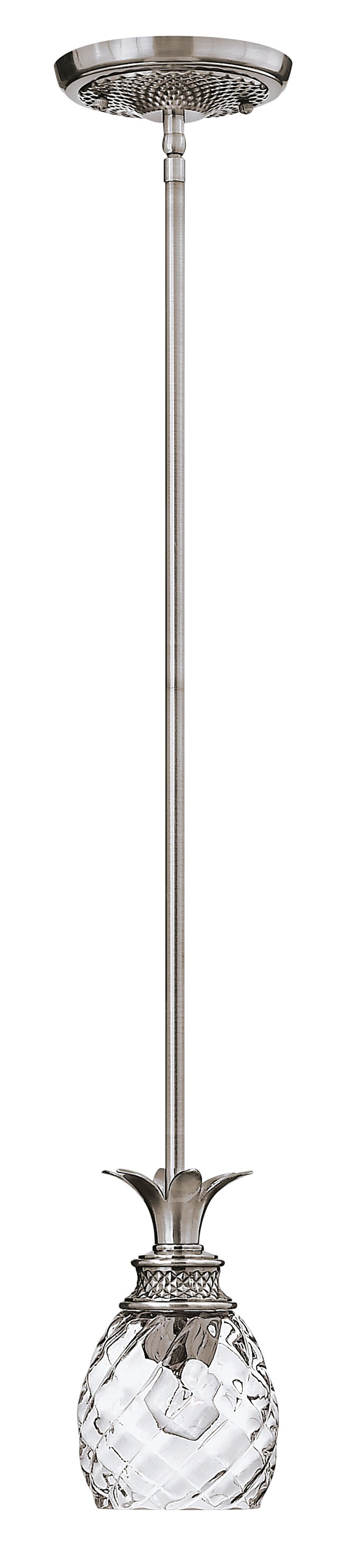 Plantation Extra Small Pendant In Brushed Nickel Finish