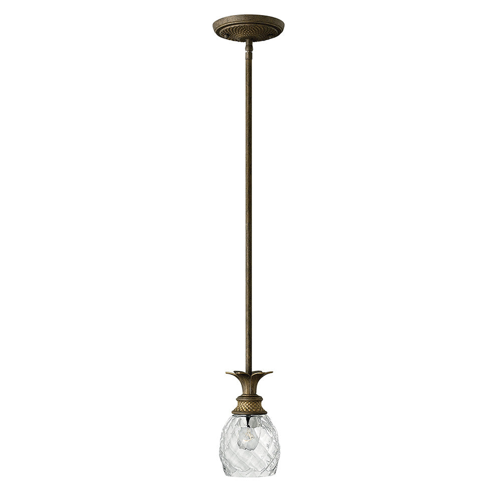 Plantation Extra Small Pendant In Light Bronze Finish