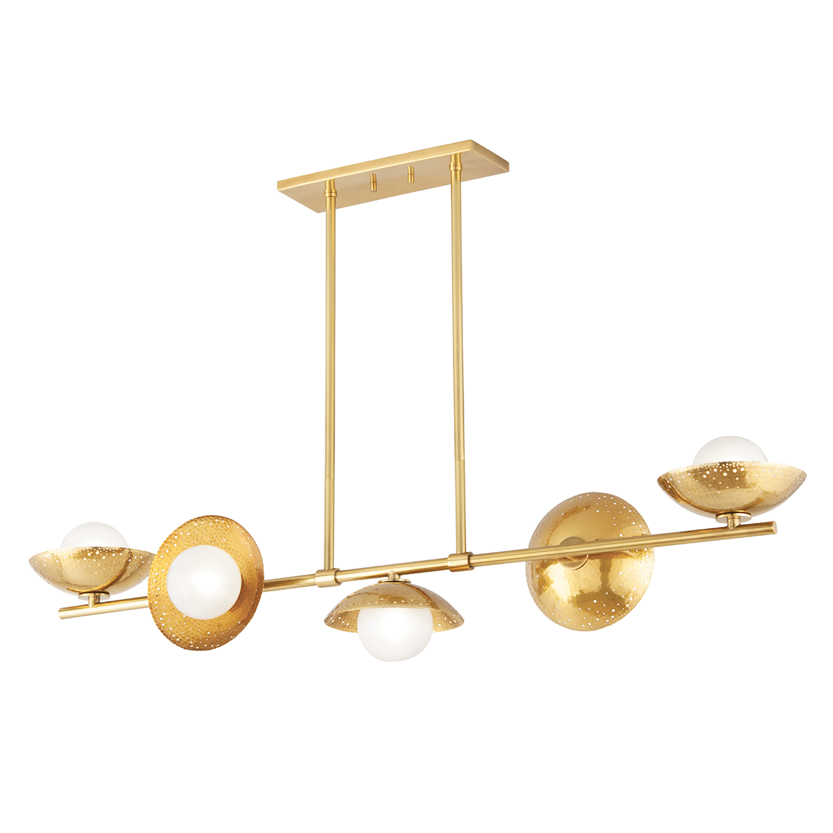 Glimmer Linear with Aged Brass Finish