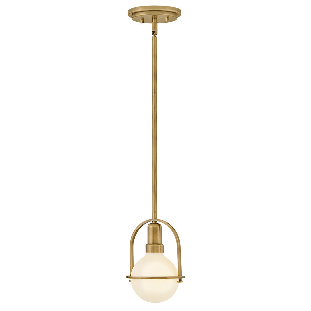Somerset Extra Small Convertible Semi-Flush Mount In Light Brass Finish