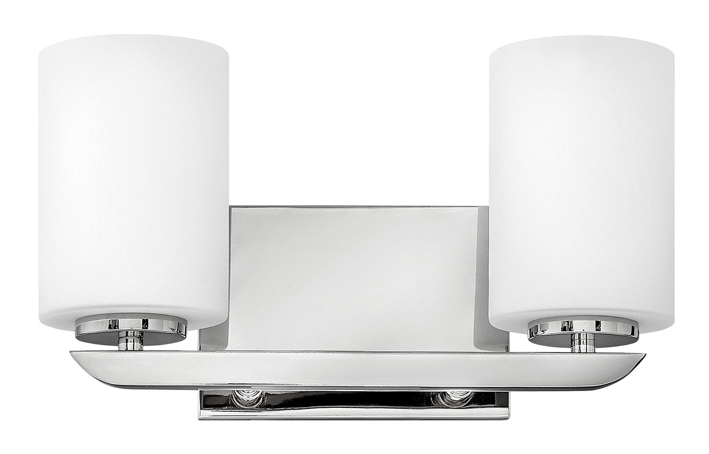 Kyra Small Two Light Vanity In Polished Nickel Finish