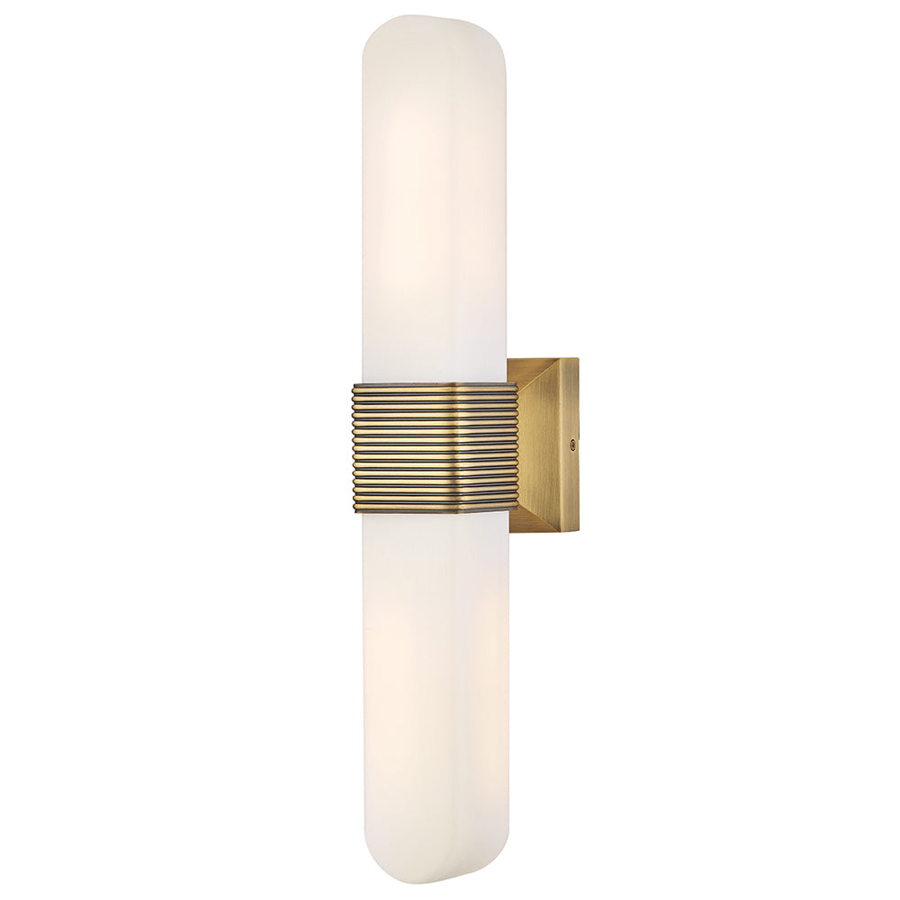 Cotes Large LED Sconce In Light Brass Finish