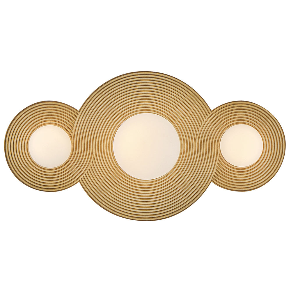 Rhea Small LED Vanity In Light Brass Finish