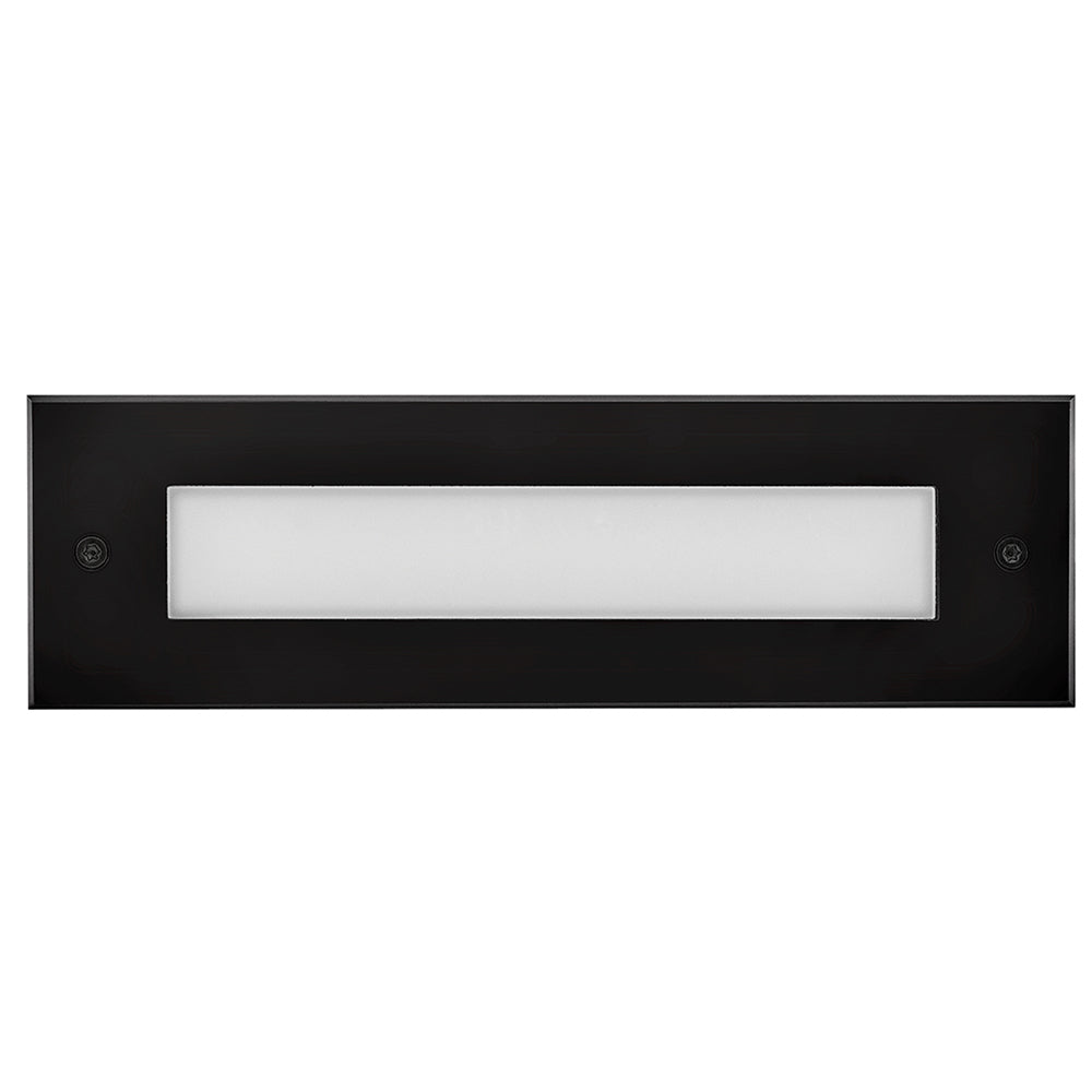 Dash Flat LED Flush Step Light 120V In Black Finish