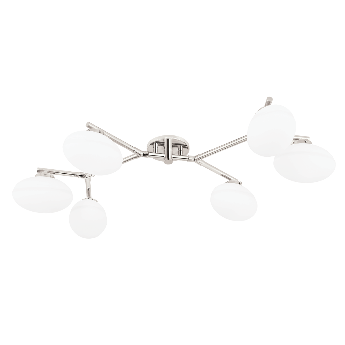 Wagner Semi Flush with Polished Nickel Finish
