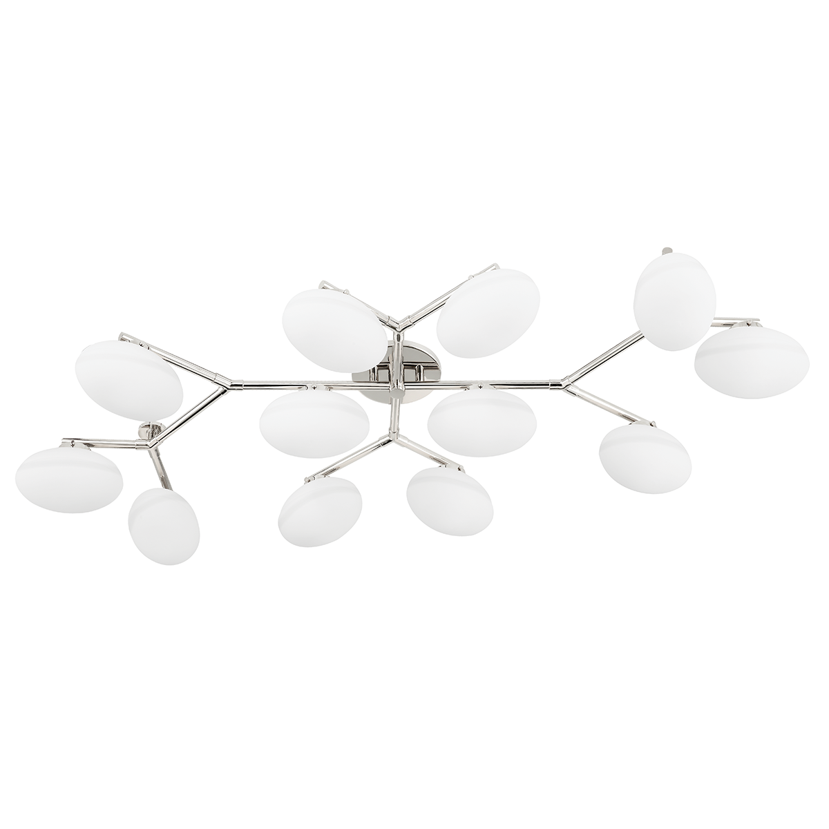 Wagner Semi Flush with Polished Nickel Finish