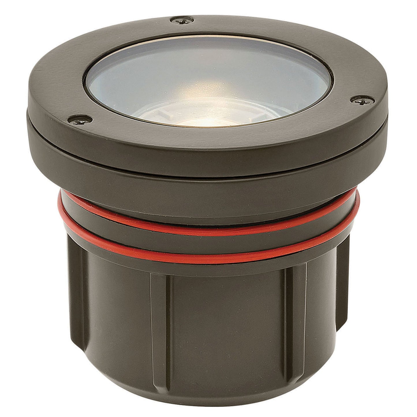 Well Light Variable Output LED 2700K Flat Top In Light Bronze Finish