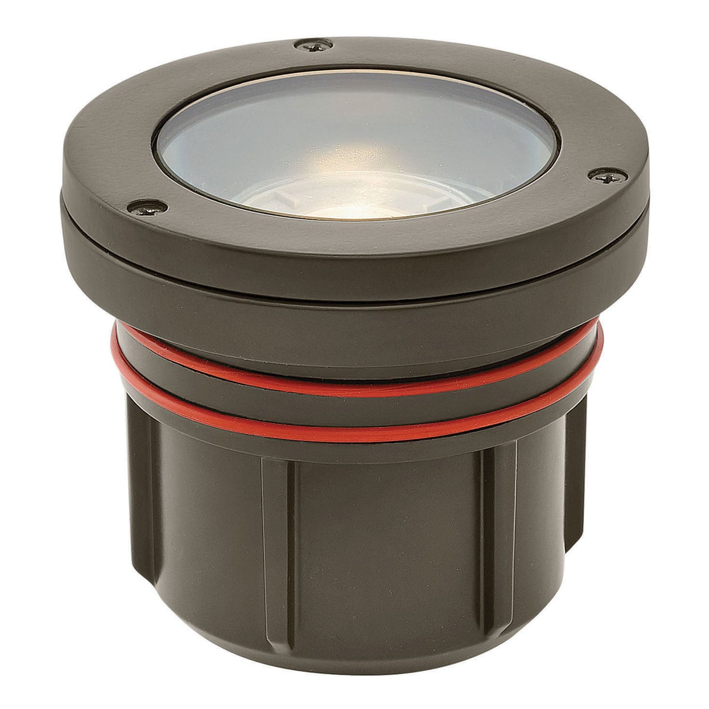 Well Light Variable Output LED 3000K Flat Top In Light Bronze Finish