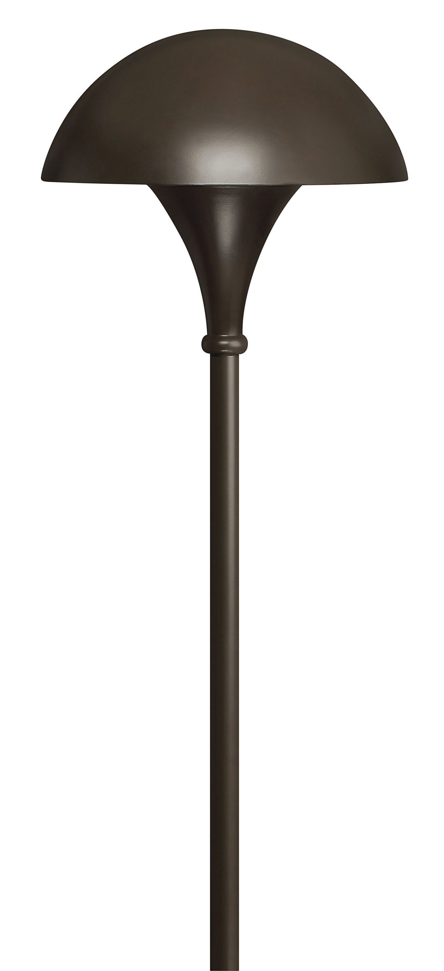 Mushroom 120v Path Light In Light Bronze Finish