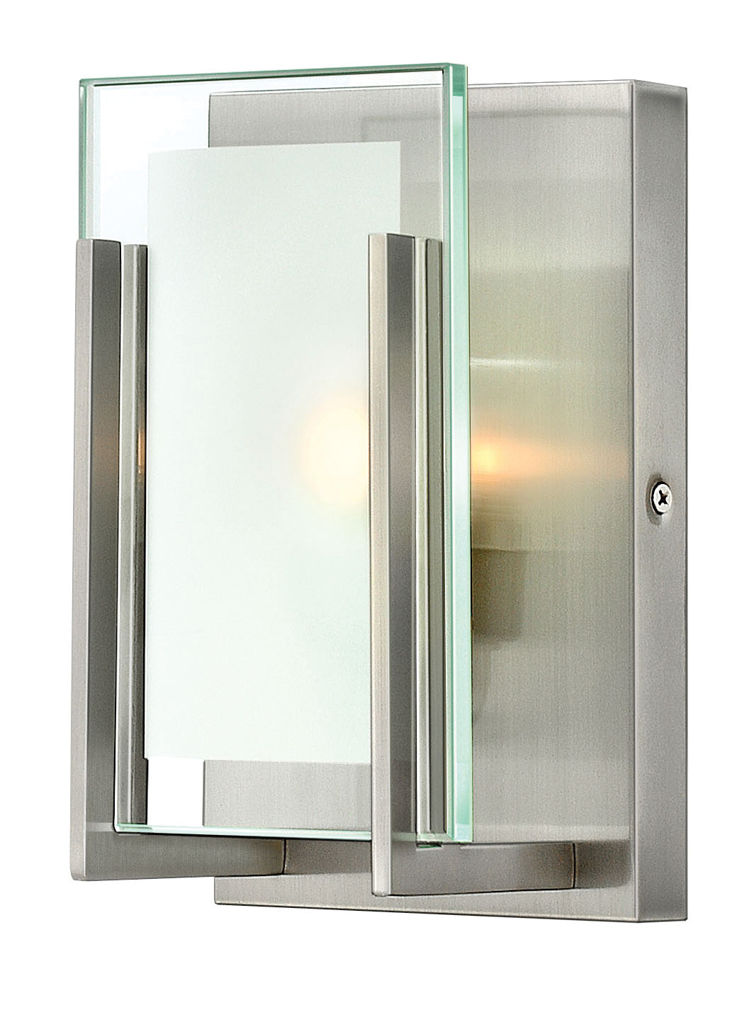 Latitude Small Single Light Vanity In Brushed Nickel Finish